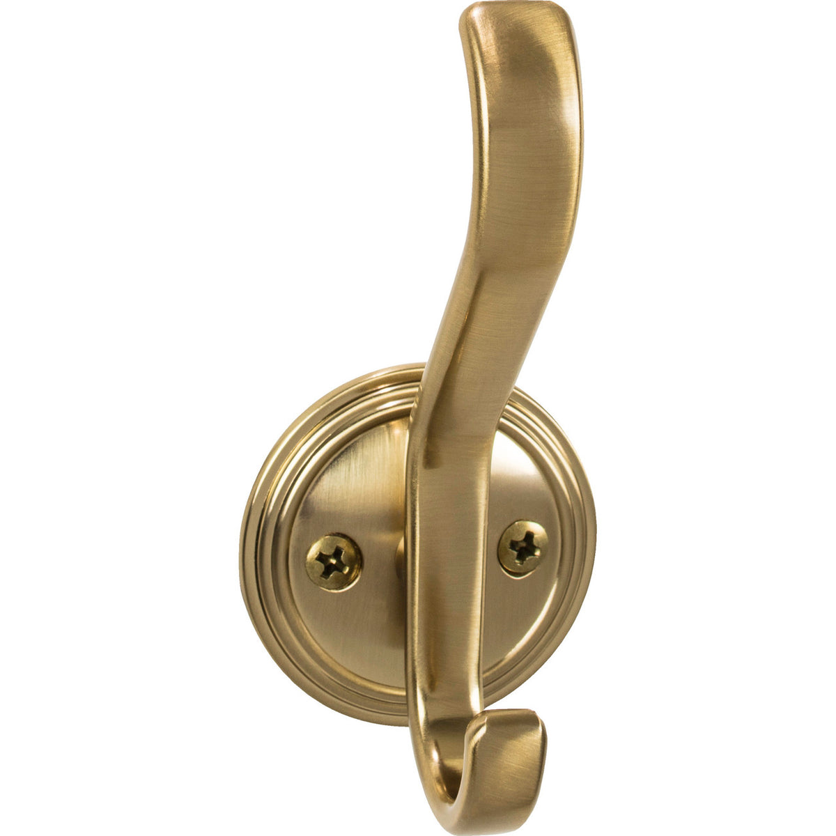 Top Knobs TK1062HB: Reeded Double Wall Hook - Honey Bronze