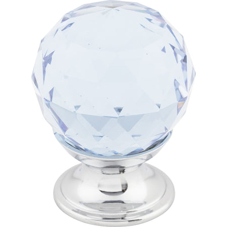 Top Knobs TK113PC: 1-1/8" Crystal Sphere Cabinet Knob - Polished Chrome