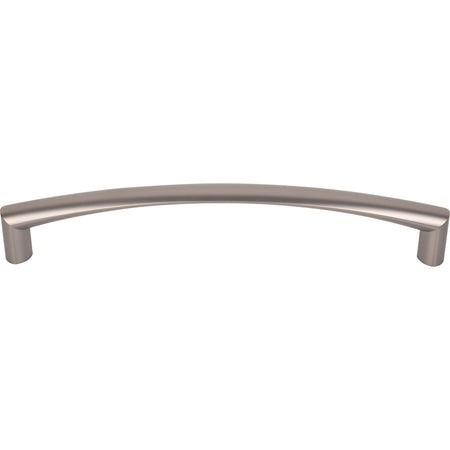 Top Knobs TK141AG: 12" cc Griggs Curved Bar Appliance Pull - Ash Gray