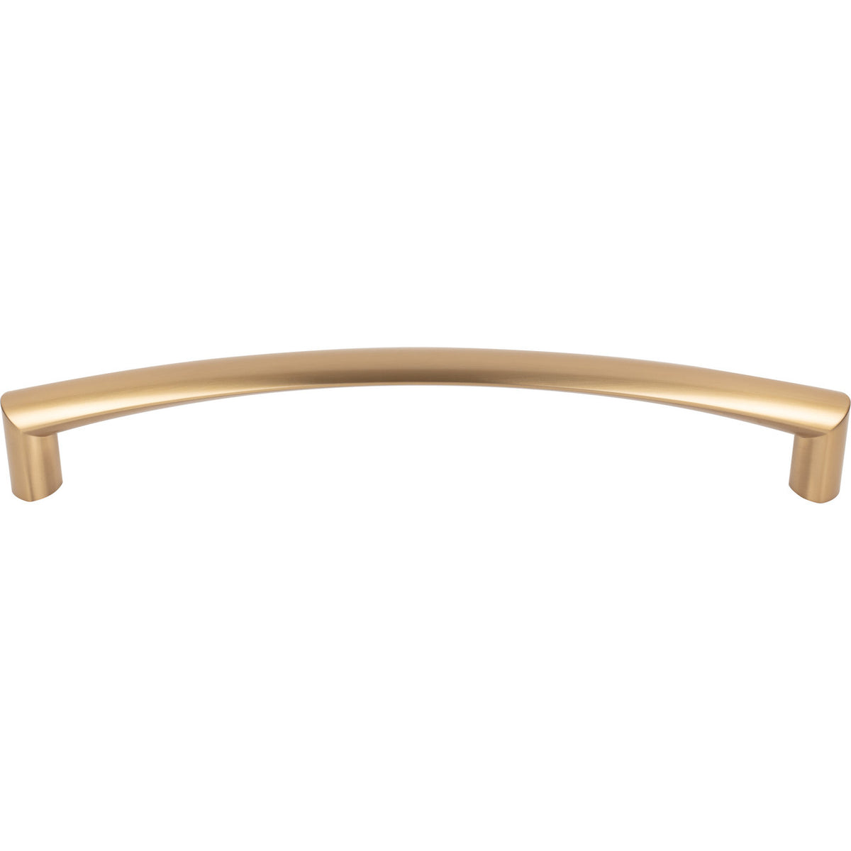 Top Knobs TK141HB: 12" cc Griggs Curved Bar Appliance Pull - Honey Bronze