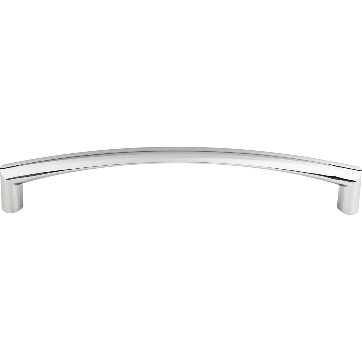 Top Knobs TK141PC: 12" cc Griggs Curved Bar Appliance Pull - Polished Chrome