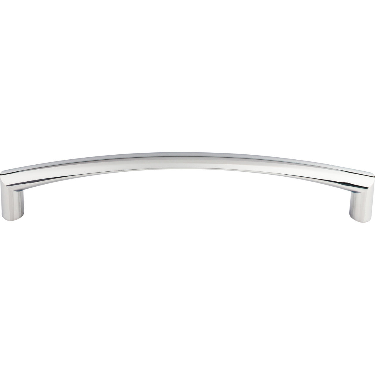 Top Knobs TK141PC: 12" cc Griggs Curved Bar Appliance Pull - Polished Chrome