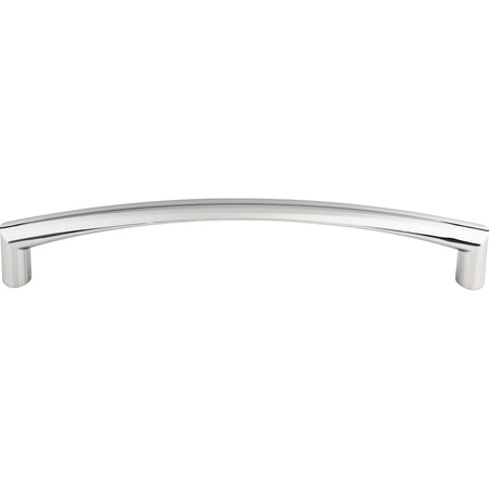 Top Knobs TK141PC: 12" cc Griggs Curved Bar Appliance Pull - Polished Chrome