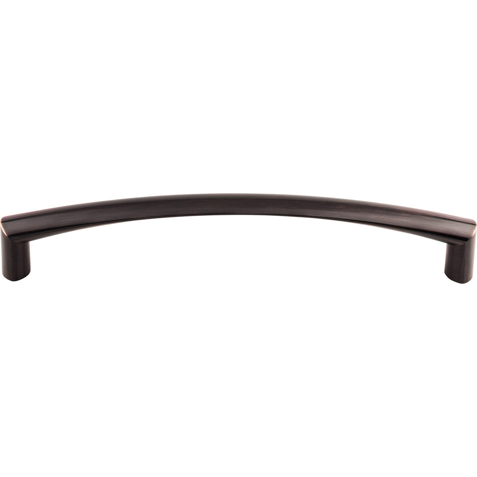 Top Knobs TK141TB: 12" cc Griggs Curved Bar Appliance Pull - Tuscan Bronze