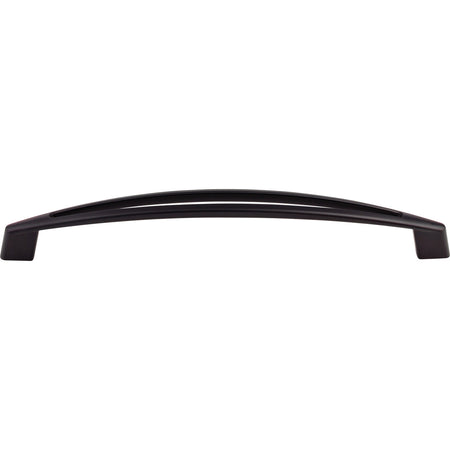 Top Knobs TK147BLK: 12" cc Verona Arch Appliance Pull - Flat Black