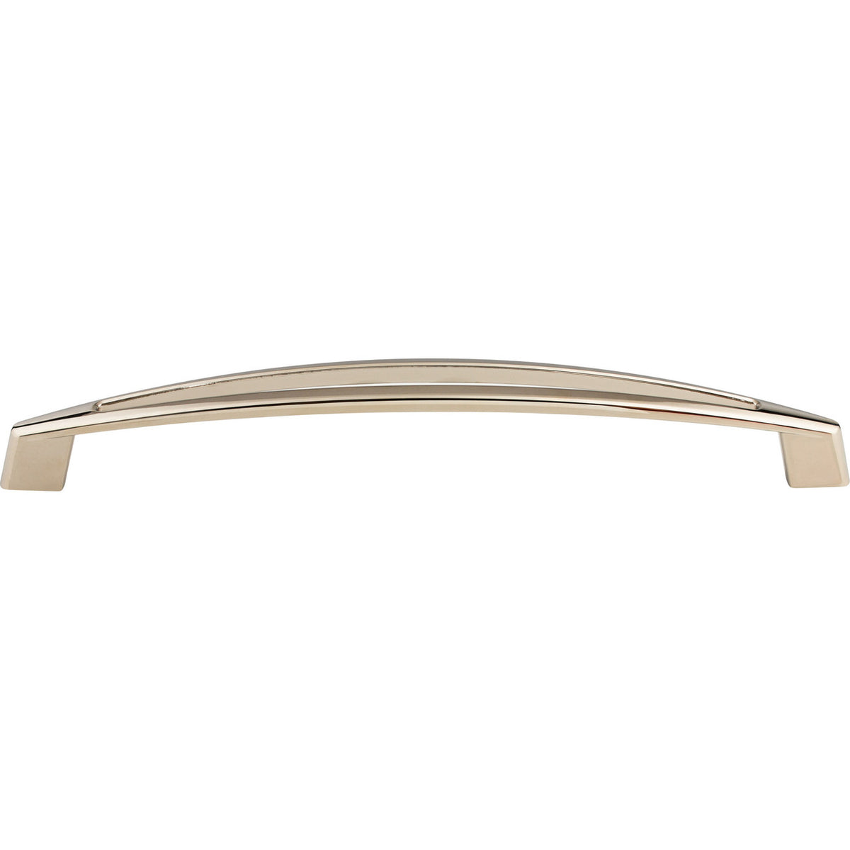 Top Knobs TK147PN: 12" cc Verona Arch Appliance Pull - Polished Nickel