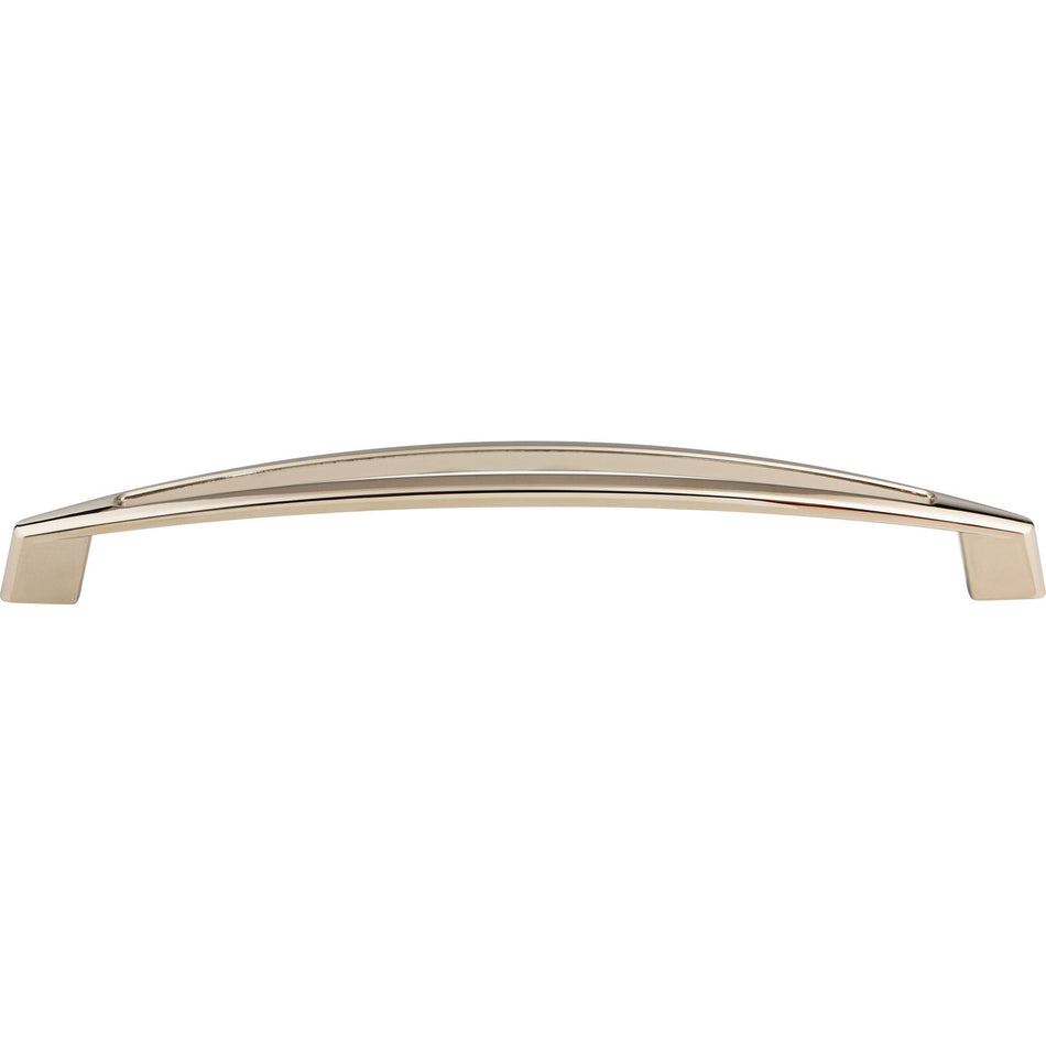 Top Knobs TK147PN: 12" cc Verona Arch Appliance Pull - Polished Nickel