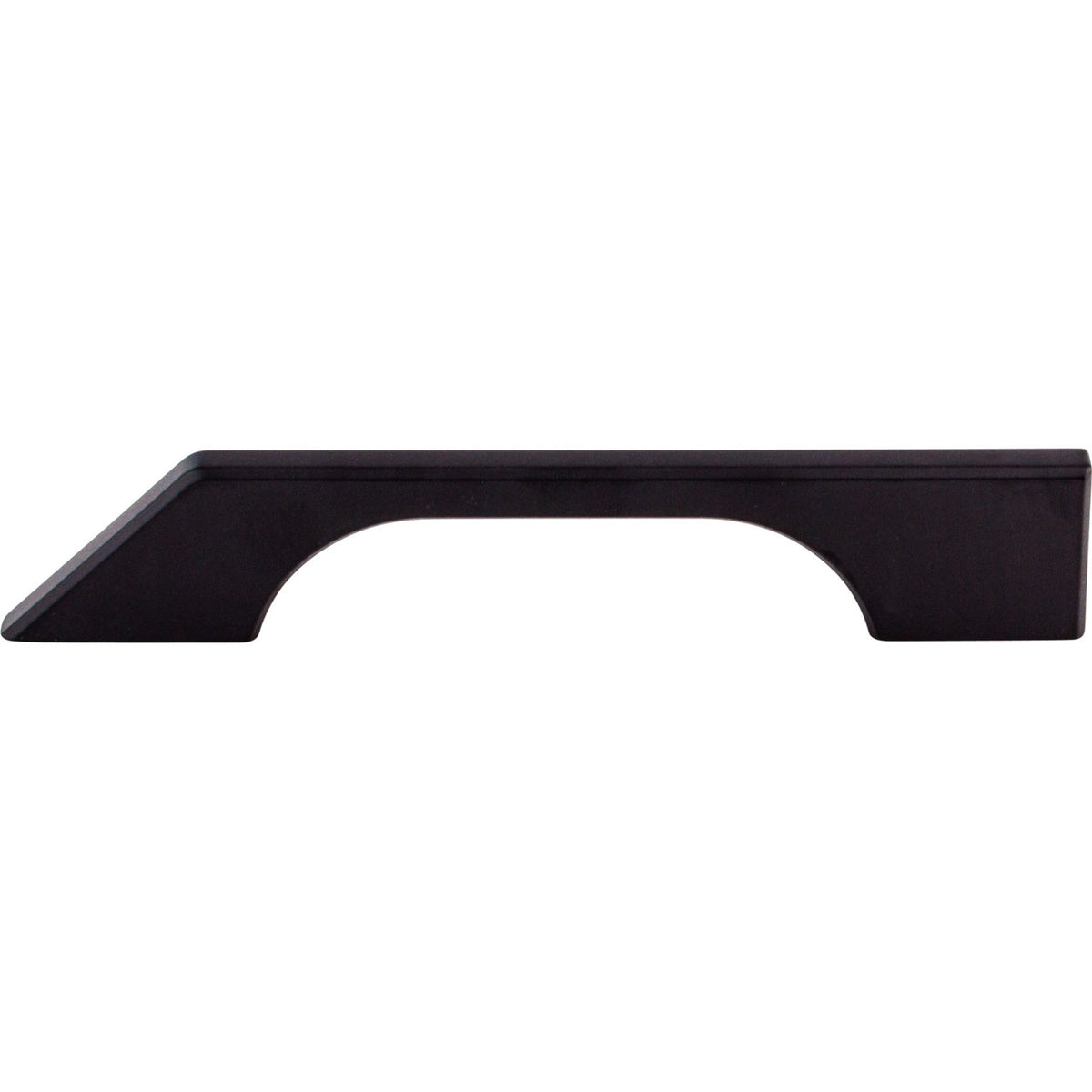 Top Knobs TK14BLK: 5" cc Sanctuary Tapered Bar Cabinet Pull - Flat Black