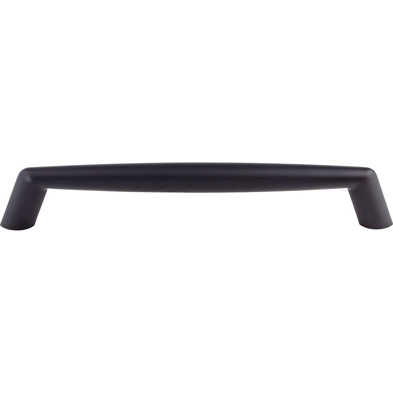 Top Knobs TK152BLK: 12" cc Rung Bar Appliance Pull - Flat Black