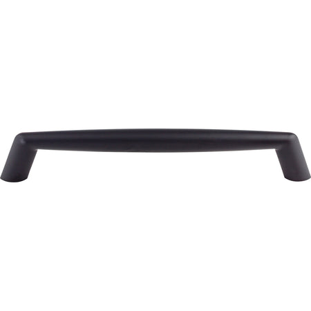 Top Knobs TK152BLK: 12" cc Rung Bar Appliance Pull - Flat Black