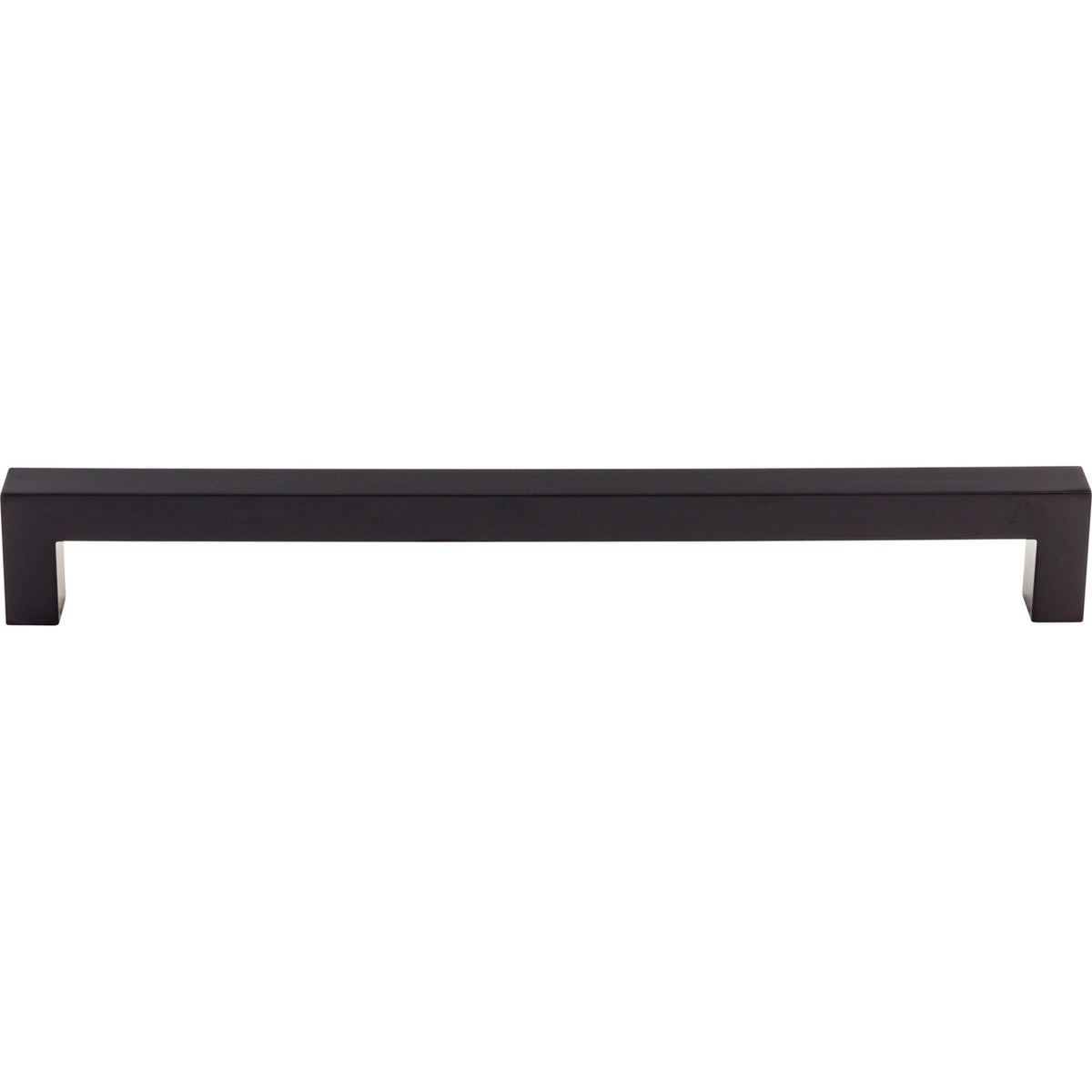 Top Knobs TK164BLK: 12" cc Square Bar Appliance Pull - Flat Black