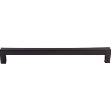 Top Knobs TK164BLK: 12" cc Square Bar Appliance Pull - Flat Black