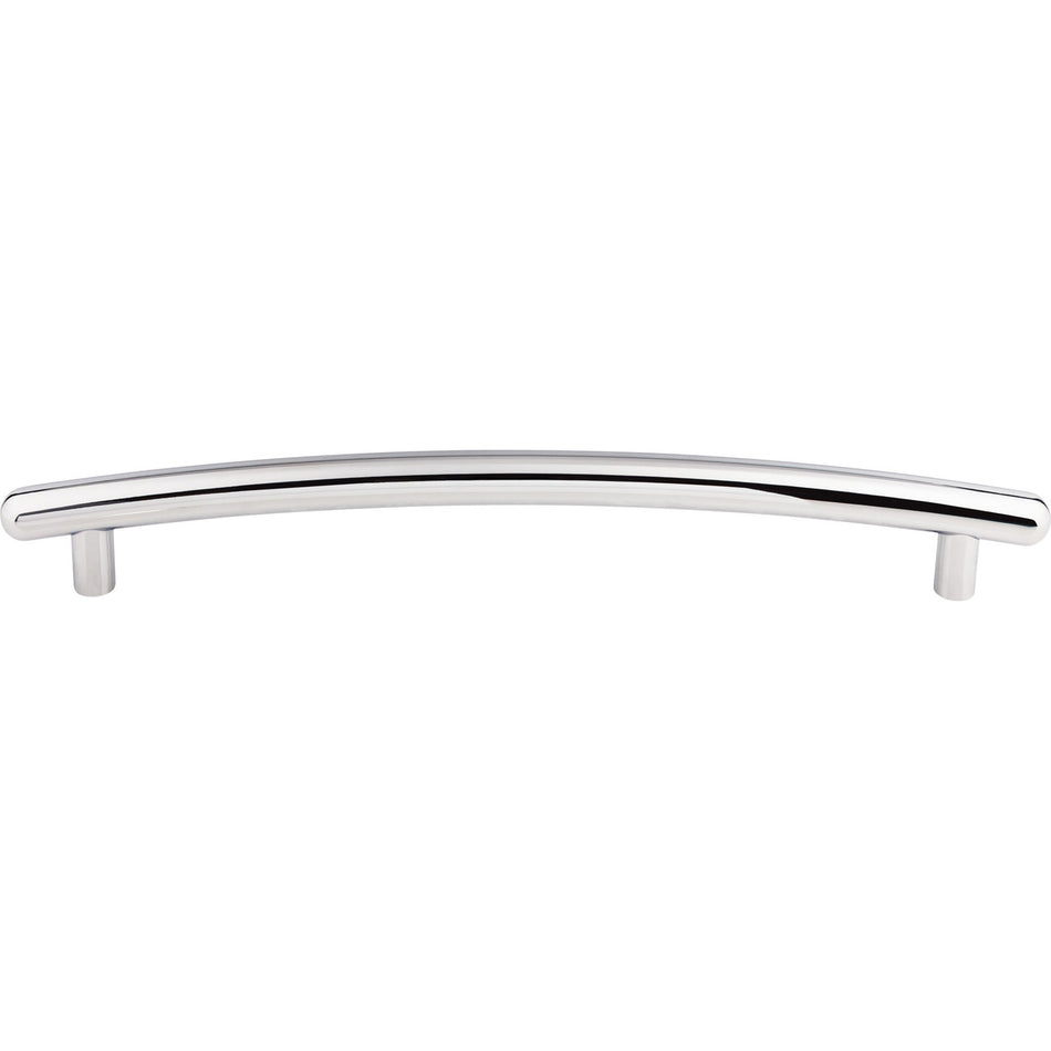 Top Knobs TK170PC: 12" cc Curved Bar Appliance Pull - Polished Chrome