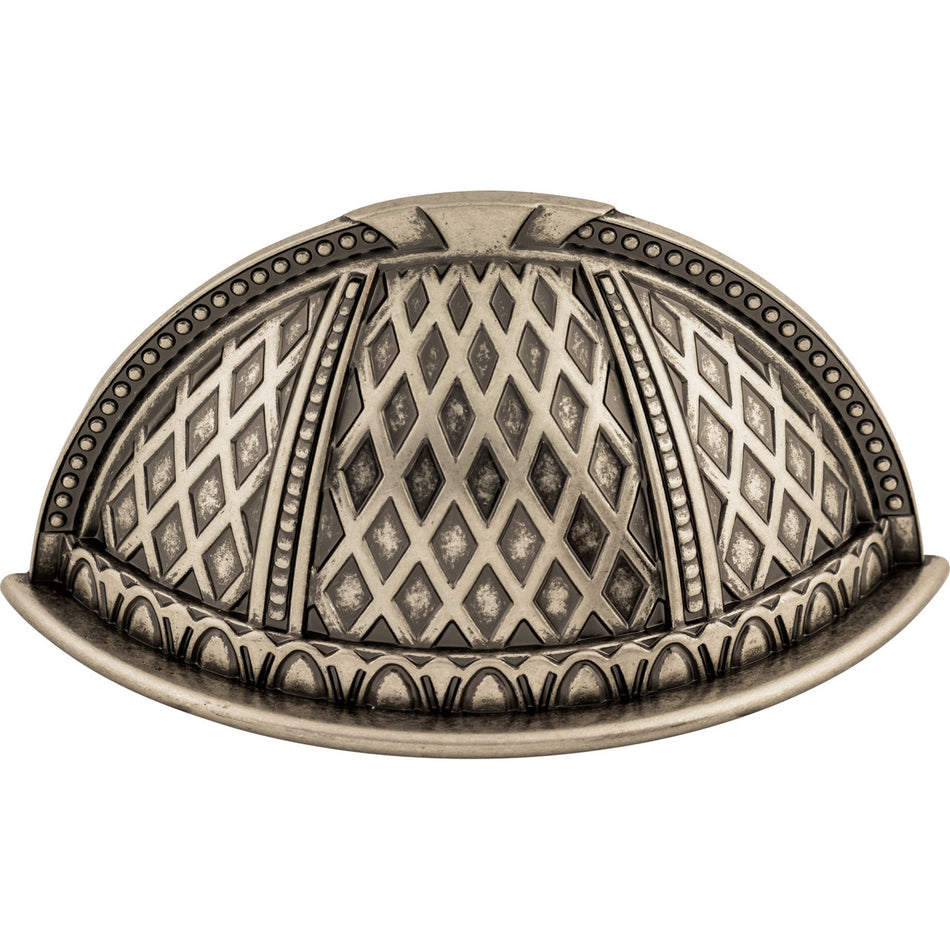 Top Knobs TK172PTA: 2-1/2" cc Trevi Cup Cabinet Pull - Pewter Antique