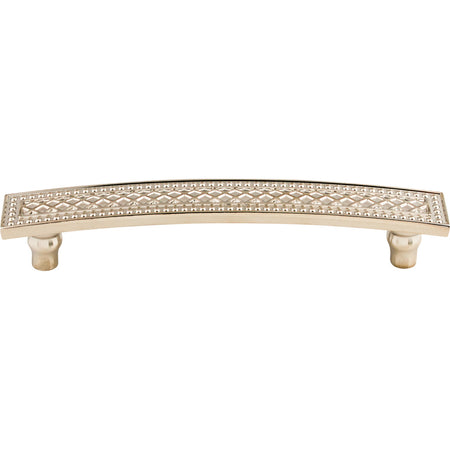 Top Knobs TK176PN: 5" cc Crest Arch Bar Cabinet Pull - Polished Nickel