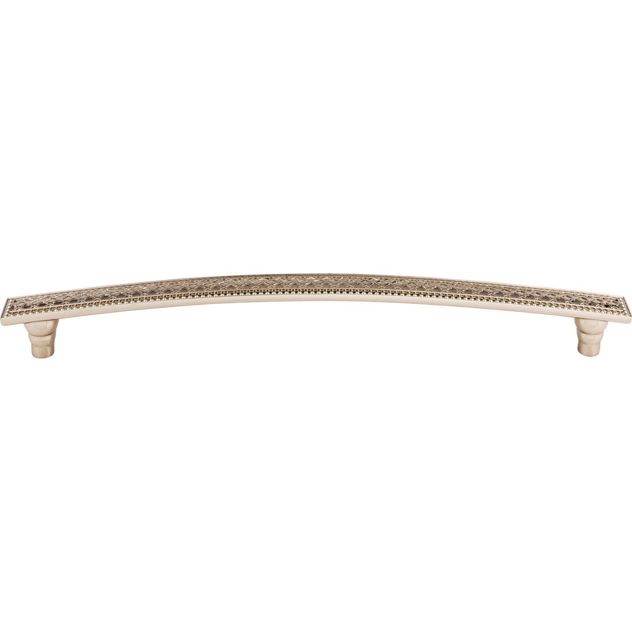 Top Knobs TK177PN: 12" cc Crest Arch Bar Appliance Pull - Polished Nickel