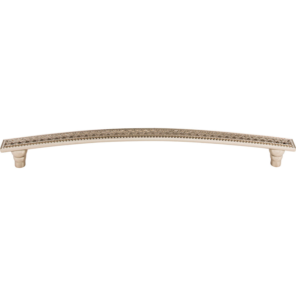 Top Knobs TK177PN: 12" cc Crest Arch Bar Appliance Pull - Polished Nickel