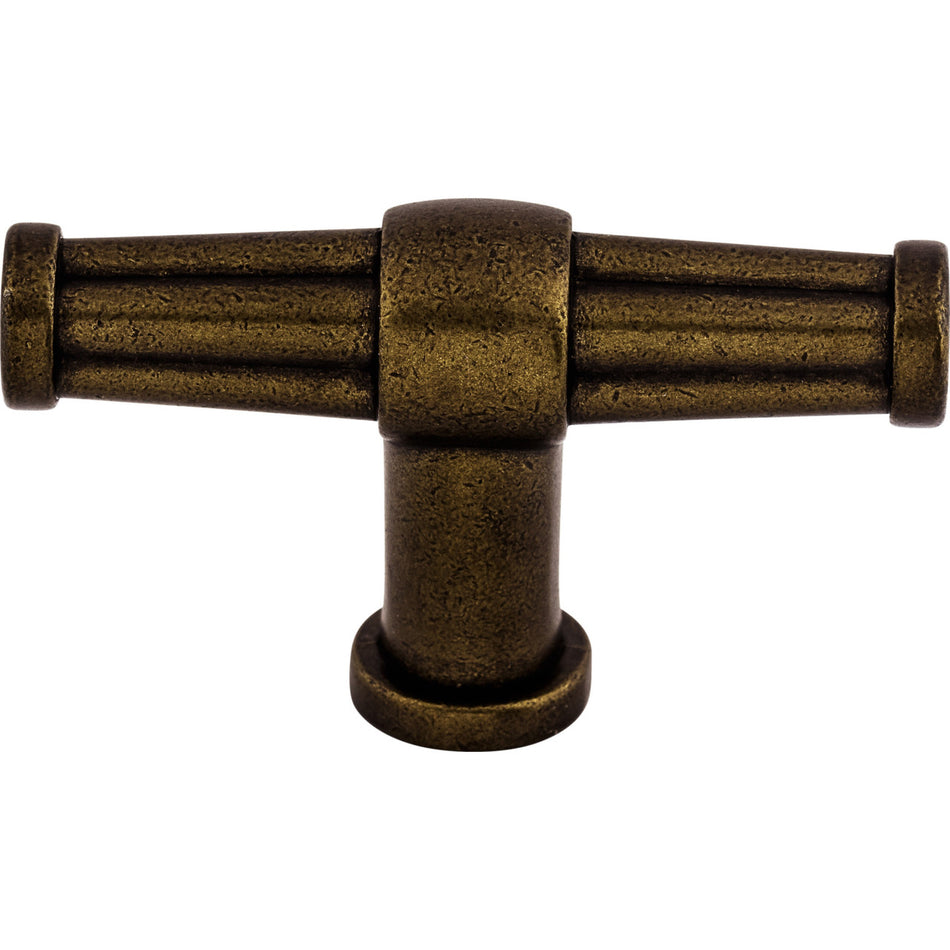 Top Knobs TK194GBZ: 2-1/2" Luxor T-Bar Cabinet Knob - German Bronze