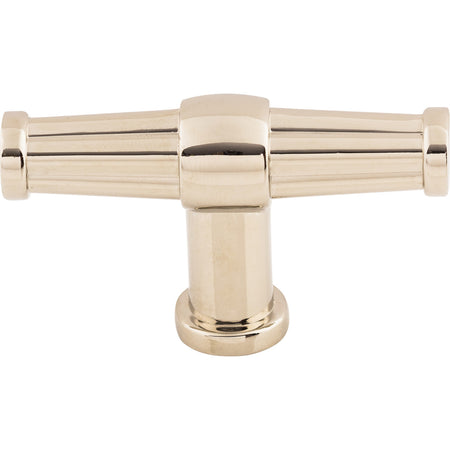 Top Knobs TK194PN: 2-1/2" Luxor T-Bar Cabinet Knob - Polished Nickel