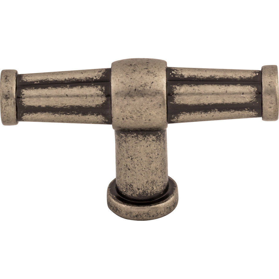 Top Knobs TK194PTA: 2-1/2" Luxor T-Bar Cabinet Knob - Pewter Antique