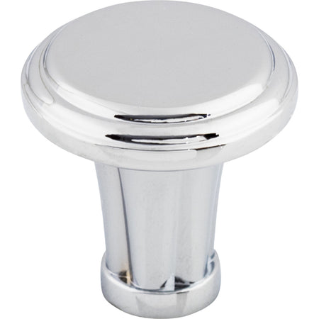 Top Knobs TK196PC: 1-1/4" Luxor Round Cabinet Knob - Polished Chrome