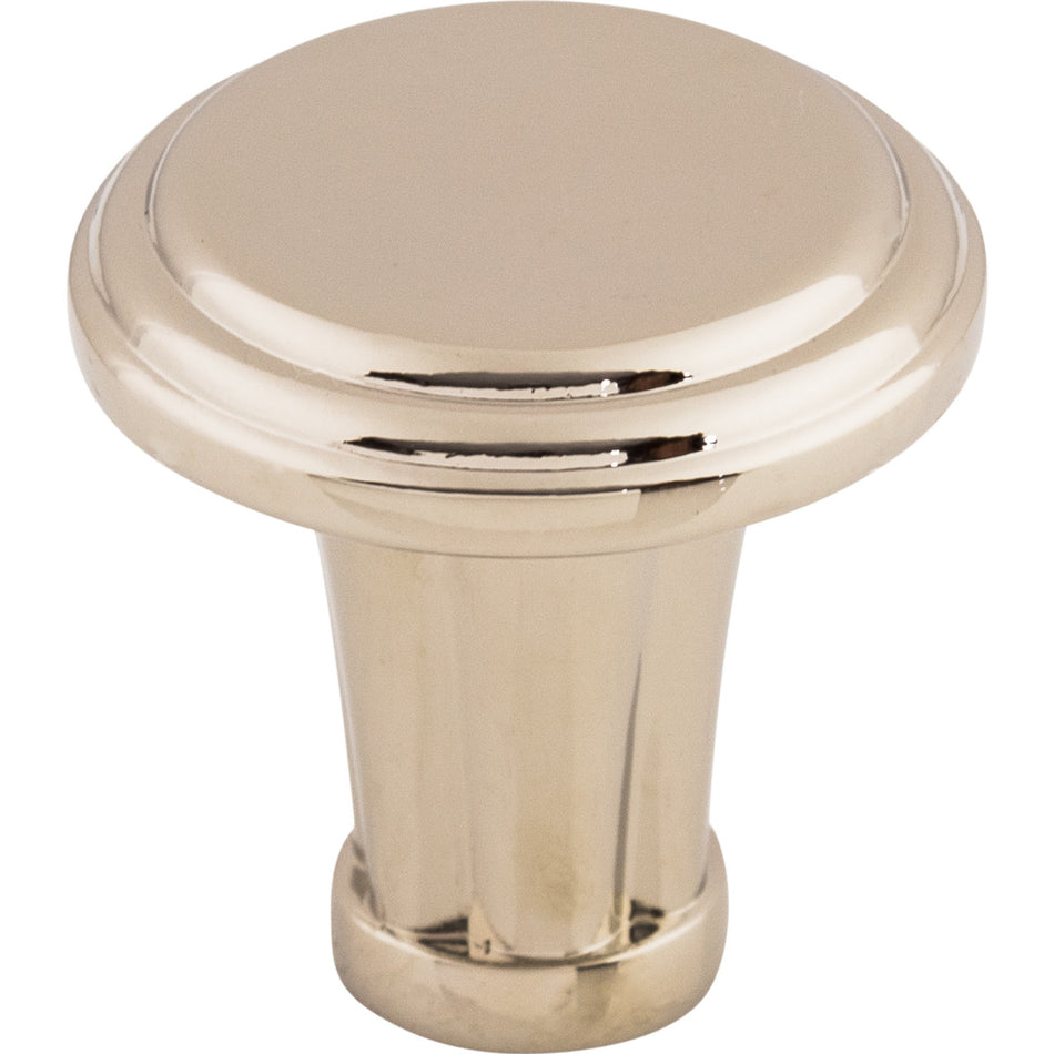 Top Knobs TK196PN: 1-1/4" Luxor Round Cabinet Knob - Polished Nickel