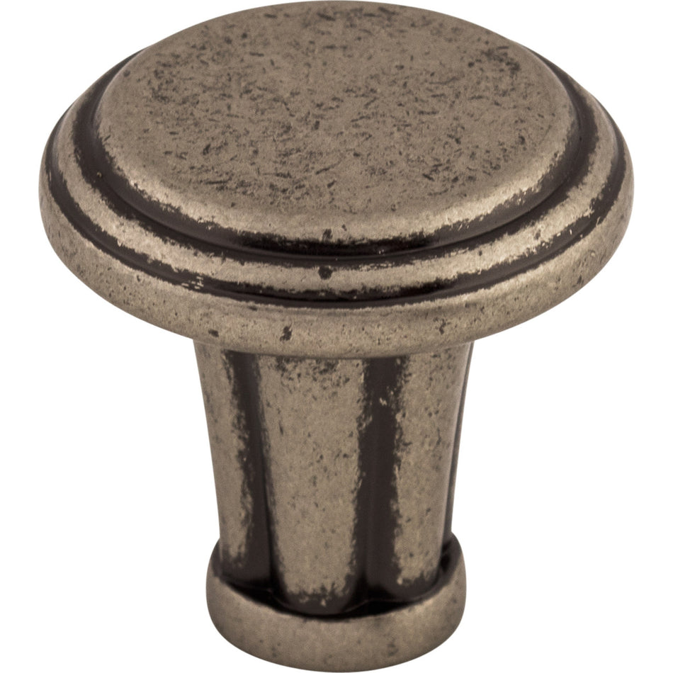 Top Knobs TK196PTA: 1-1/4" Luxor Round Cabinet Knob - Pewter Antique