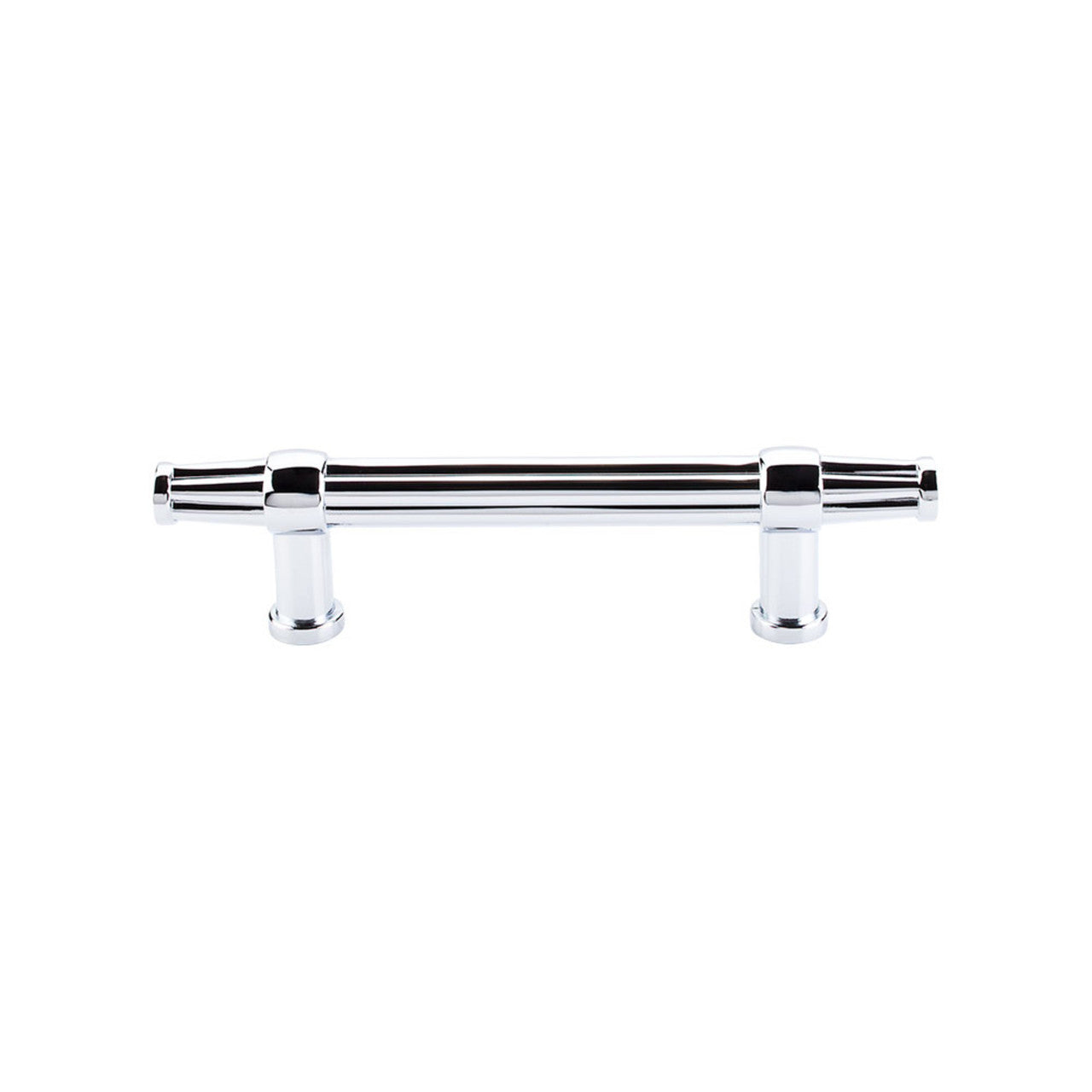 Top Knobs TK197PC: 3-3/4" cc Luxor Bit Cabinet Pull - Polished Chrome