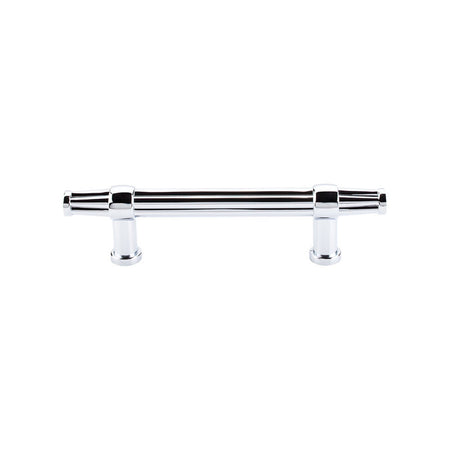 Top Knobs TK197PC: 3-3/4" cc Luxor Bit Cabinet Pull - Polished Chrome