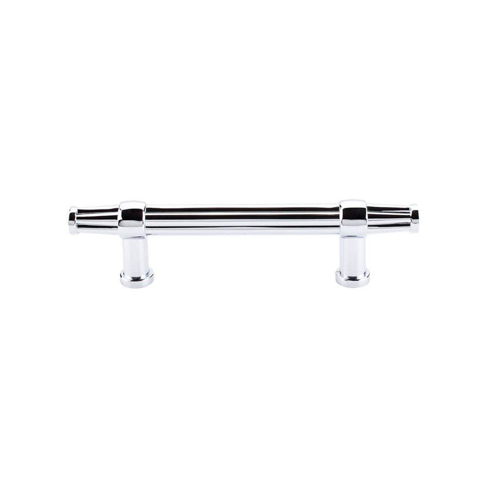 Top Knobs TK197PC: 3-3/4" cc Luxor Bit Cabinet Pull - Polished Chrome