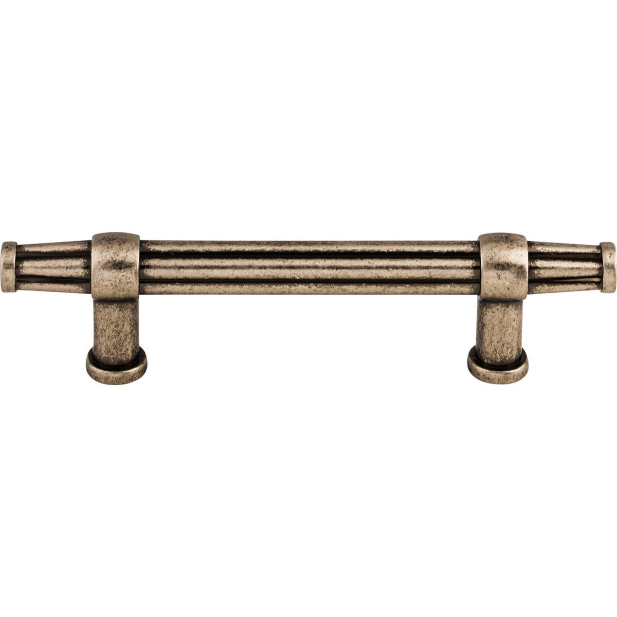 Top Knobs TK197PTA: 3-3/4" cc Luxor Bit Cabinet Pull - Pewter Antique