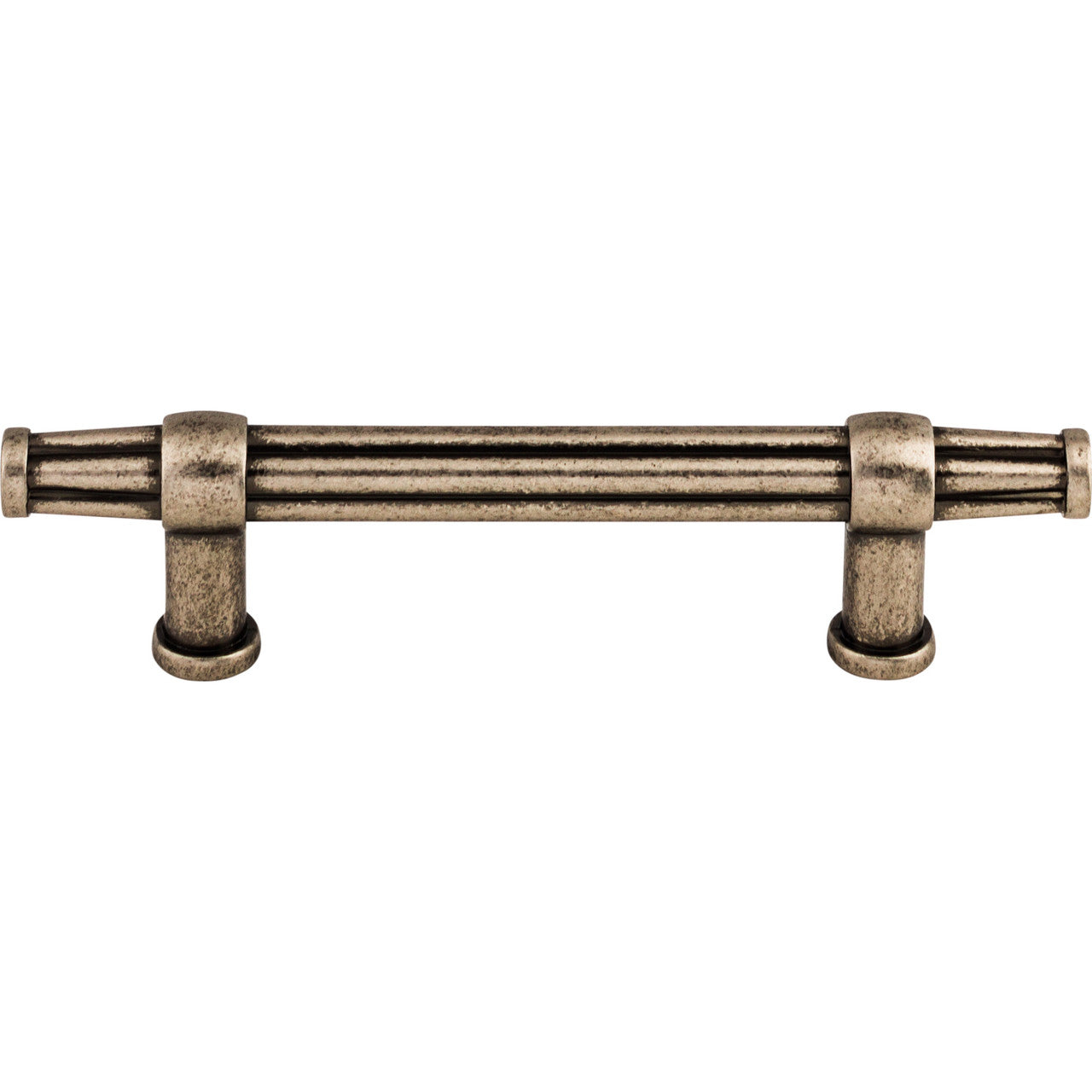 Top Knobs TK197PTA: 3-3/4" cc Luxor Bit Cabinet Pull - Pewter Antique