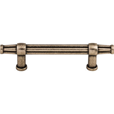 Top Knobs TK197PTA: 3-3/4" cc Luxor Bit Cabinet Pull - Pewter Antique