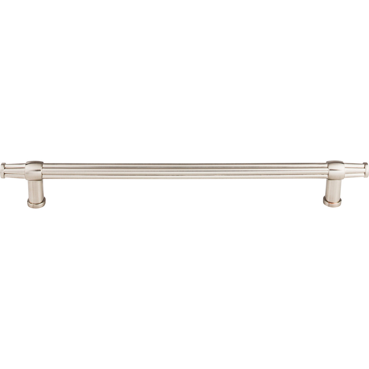 Top Knobs TK199BSN: 12" cc Luxor Round Bar Appliance Pull - Brushed Satin Nickel