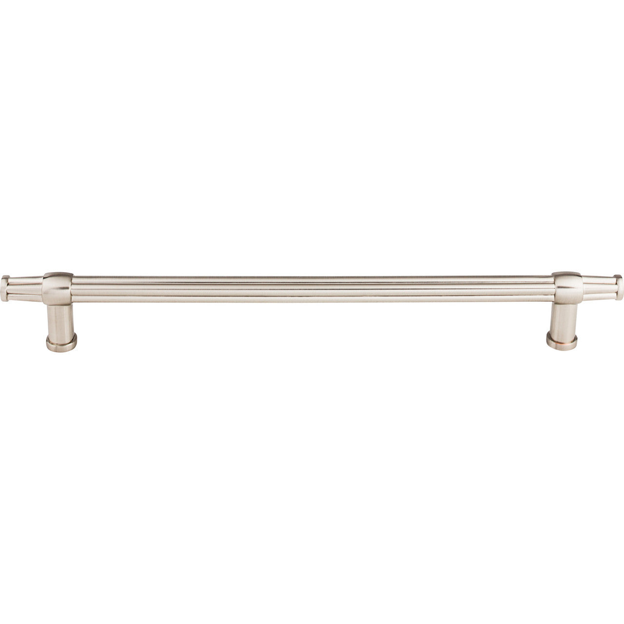 Top Knobs TK199BSN: 12" cc Luxor Round Bar Appliance Pull - Brushed Satin Nickel