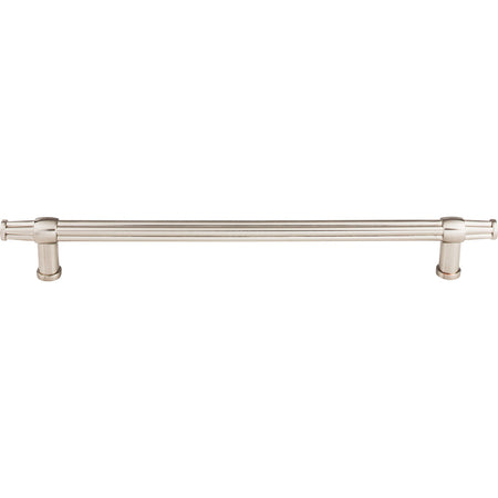 Top Knobs TK199BSN: 12" cc Luxor Round Bar Appliance Pull - Brushed Satin Nickel