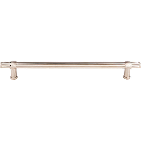Top Knobs TK199PN: 12" cc Luxor Round Bar Appliance Pull - Polished Nickel