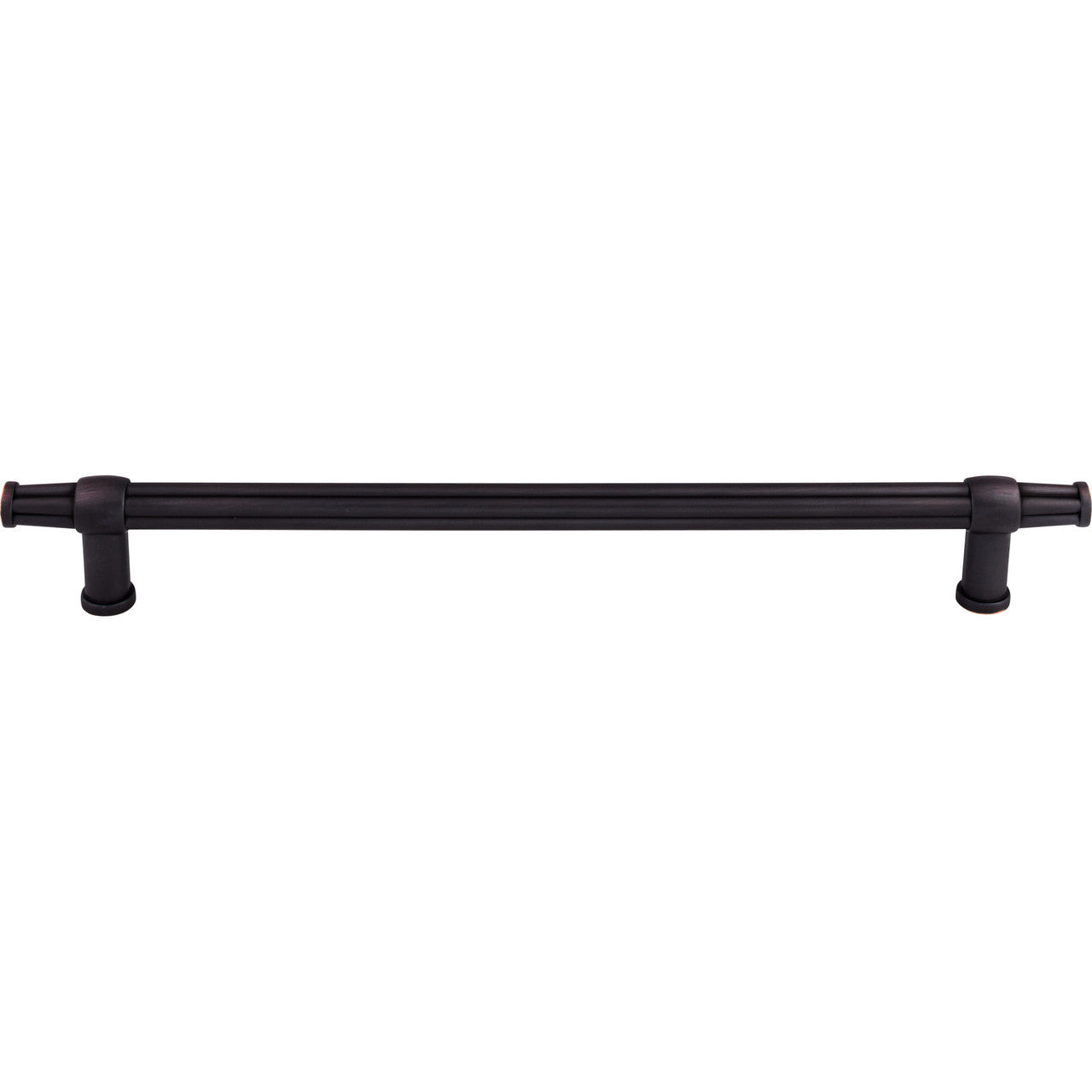 Top Knobs TK199UM: 12" cc Luxor Round Bar Appliance Pull - Umbrio