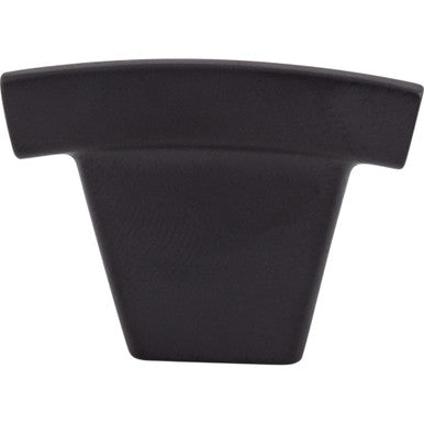Top Knobs TK1BLK: 1-1/2" Sanctuary Arched T-Bar Cabinet Knob - Flat Black