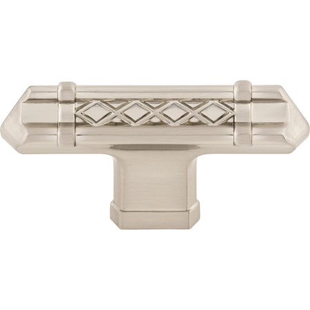 Top Knobs TK204BSN: 2-5/8" Tower Bridge T-Bar Cabinet Knob - Brushed Satin Nickel
