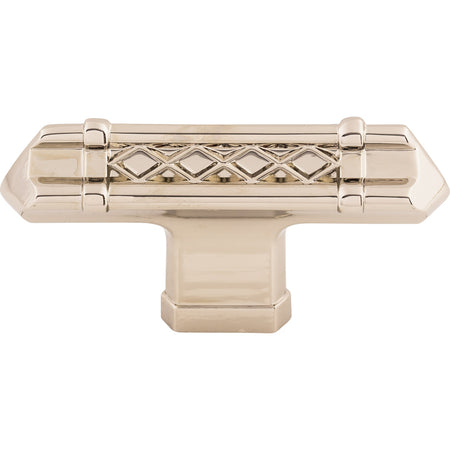 Top Knobs TK204PN: 2-5/8" Tower Bridge T-Bar Cabinet Knob - Polished Nickel