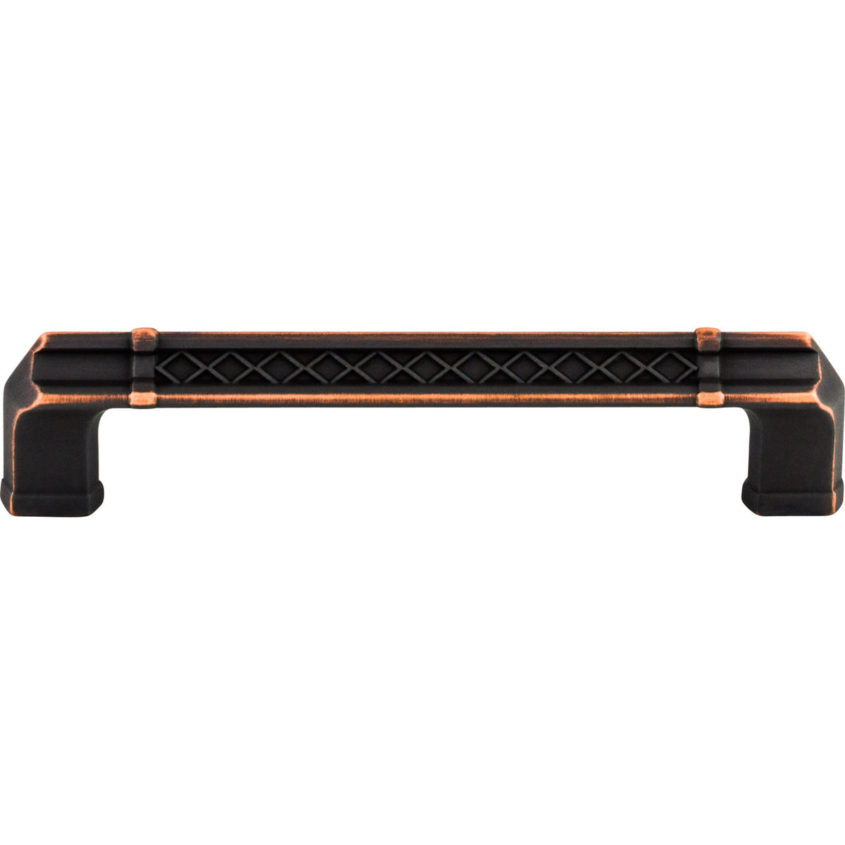 Top Knobs TK206UM: 5" cc Tower Bridge Flat Bar Cabinet Pull - Umbrio