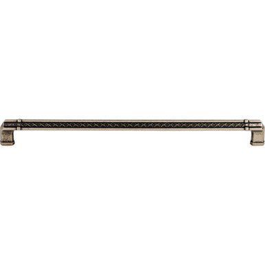 Top Knobs TK207PTA: 12" cc Tower Bridge Flat Bar Cabinet Pull - Pewter Antique