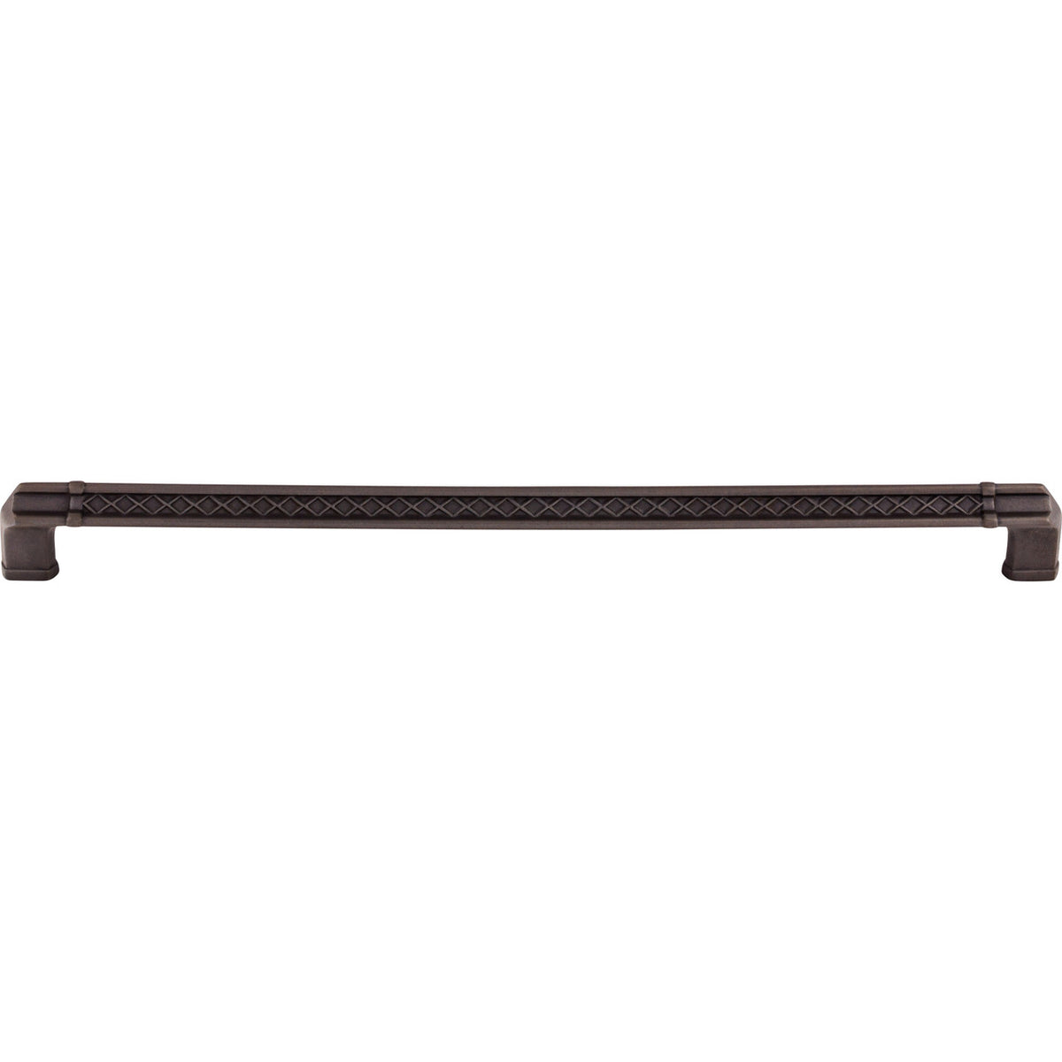 Top Knobs TK207SAB: 12" cc Tower Bridge Flat Bar Cabinet Pull - Sable