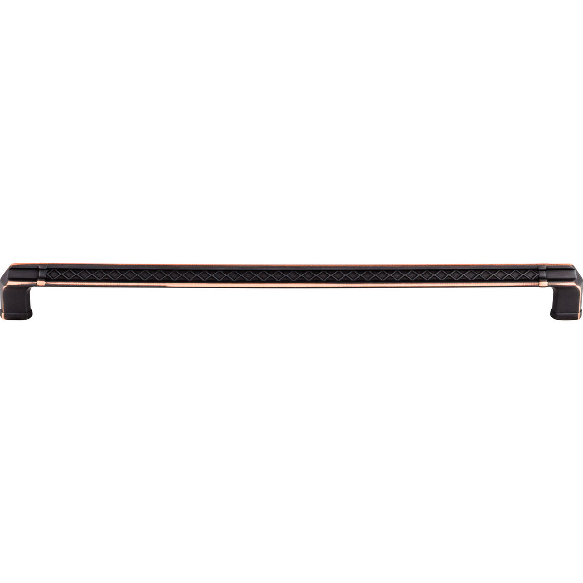 Top Knobs TK207UM: 12" cc Tower Bridge Flat Bar Cabinet Pull - Umbrio