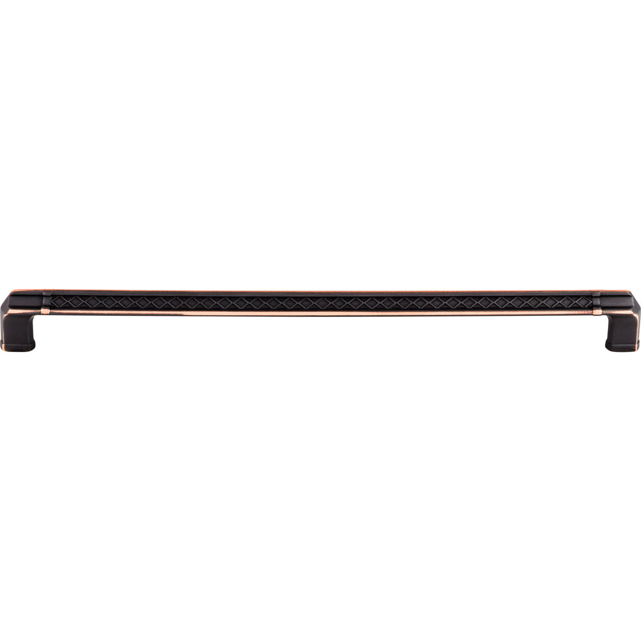 Top Knobs TK207UM: 12" cc Tower Bridge Flat Bar Cabinet Pull - Umbrio