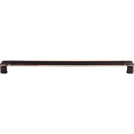 Top Knobs TK207UM: 12" cc Tower Bridge Flat Bar Cabinet Pull - Umbrio