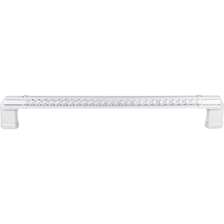 Top Knobs TK208PC: 12" cc Tower Bridge Flat Bar Appliance Pull - Polished Chrome