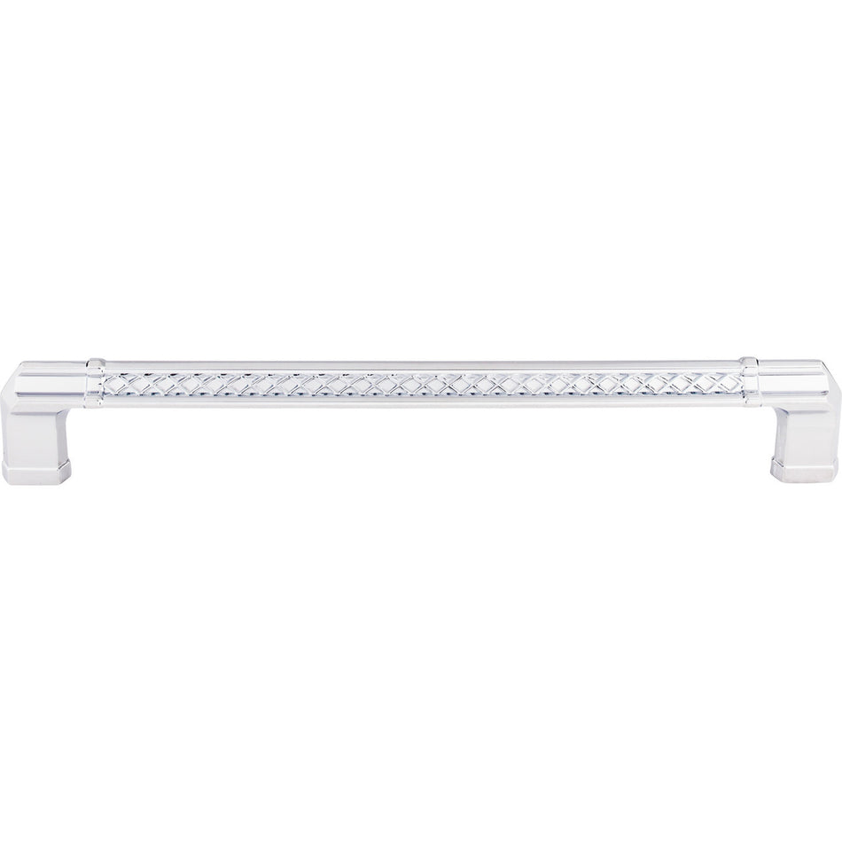Top Knobs TK208PC: 12" cc Tower Bridge Flat Bar Appliance Pull - Polished Chrome