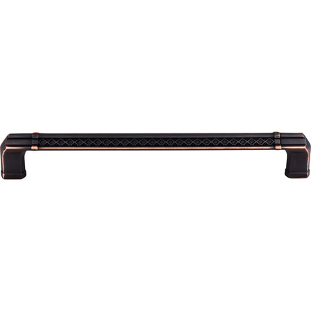 Top Knobs TK208UM: 12" cc Tower Bridge Flat Bar Appliance Pull - Umbrio